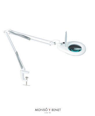 LÁMPARA FLEXO LUPA CON LUZ LED 51970 BLANCO