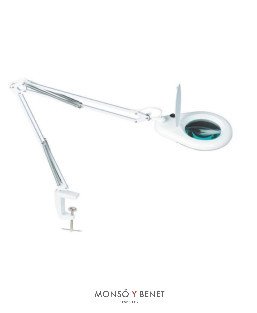 LÁMPARA FLEXO LUPA CON LUZ LED 51970 BLANCO