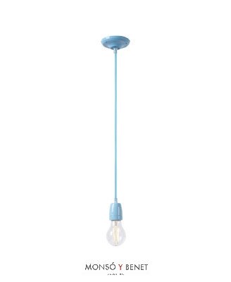 COLGANTE PORCELANA 7207-P AZUL