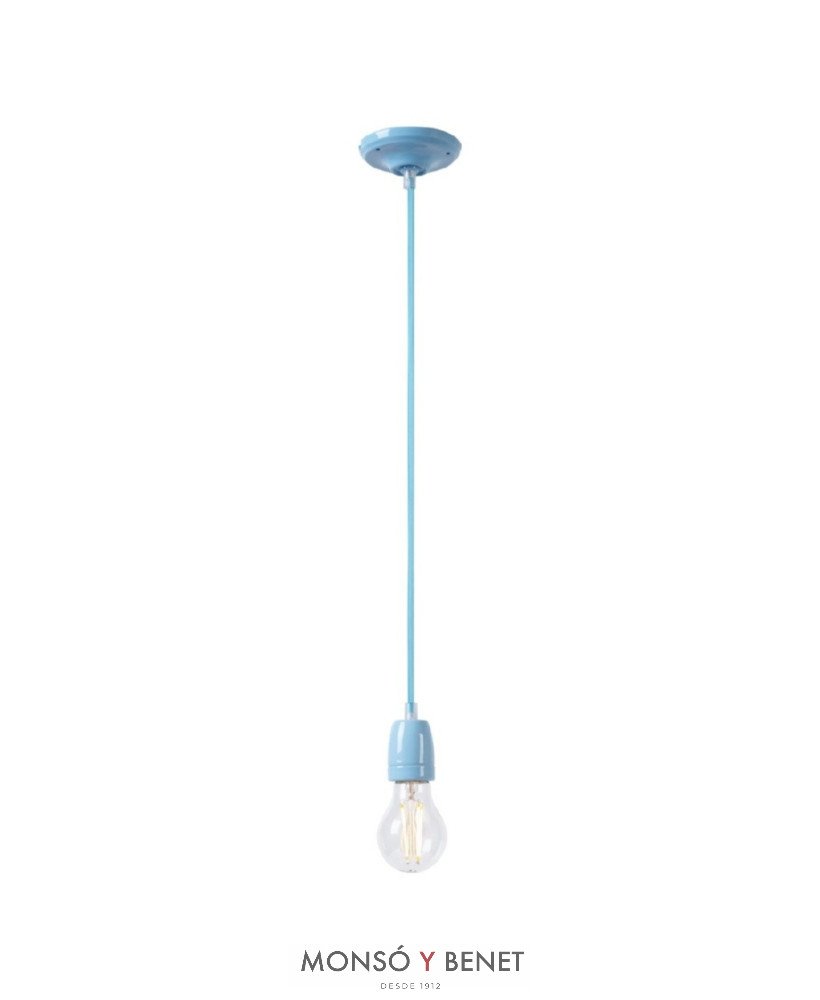 COLGANTE PORCELANA 7207-P AZUL