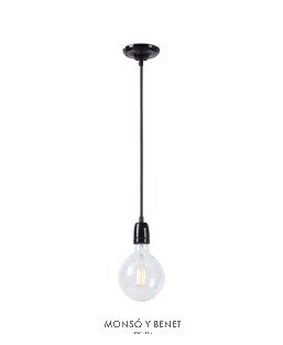 COLGANTE PORCELANA 7207-P NEGRO