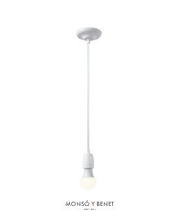 COLGANTE PORCELANA 7207-P BLANCO