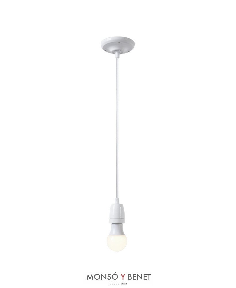 COLGANTE PORCELANA 7207-P BLANCO