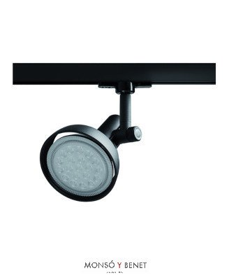 FOCO CARRIL DE PAR-30 CON ARO 71666 NEGRO E27