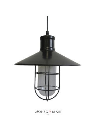 COLGANTE CADENA RETRO ART-06 NEGRO