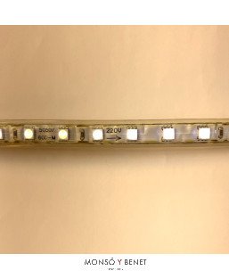 TIRA 60 LEDS-1M. MA-230 F IP65 ALIMENTACION 230V DIRECTA