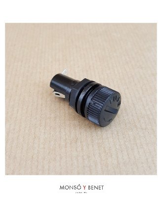 PORTAFUSIBLES No. 3230 NEGRO PARA FUSIBLE 5x20mm