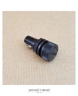 PORTAFUSIBLES No. 3230 NEGRO PARA FUSIBLE 5x20mm