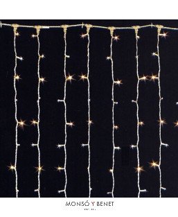 CORTINA GUIRNALDAS DE LUCES PARA EXTERIOR 260+40 LEDS BLANCO D30014