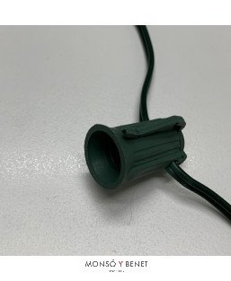 PORTALÁMPARAS E12 CON CABLE PARA ILUMINACIÓN DECORATIVA