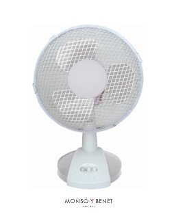 FT20 - Ventilador sobremesa blanco Ø28 cm oscilante