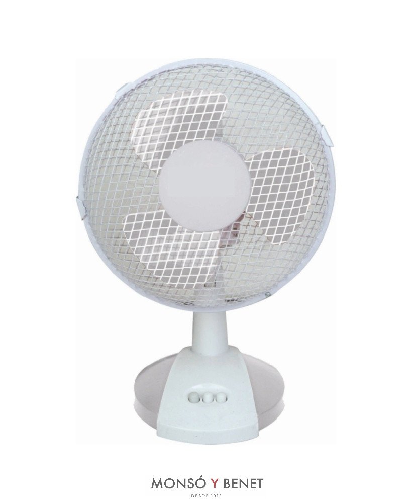 FT20 - Ventilador sobremesa blanco Ø28 cm oscilante