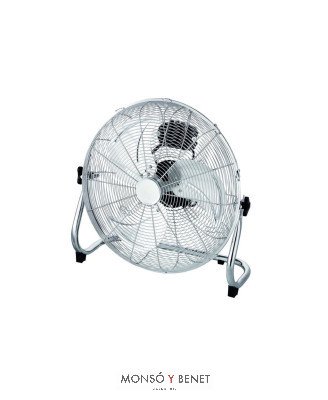 CA45SU - Ventilador industrial de suelo cromado Ø45 cm
