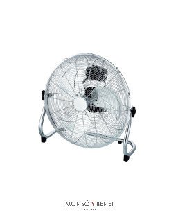CA45SU - Ventilador industrial de suelo cromado Ø45 cm