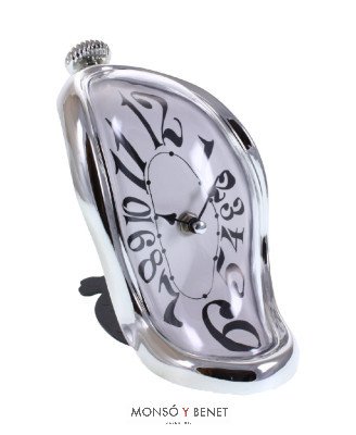 RELOJ SOBREMESA PANDEO-SM CROMADO