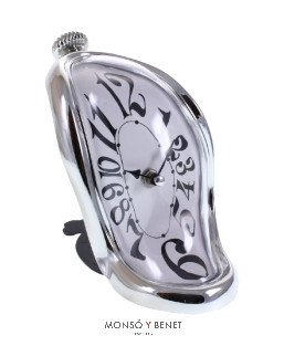RELOJ SOBREMESA PANDEO-SM CROMADO