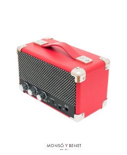 ALTAVOZ PORTATIL STEREO WESTWOOD MINI ROJO