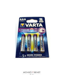 BLISTER 4 PILAS LITIO LTR03B
