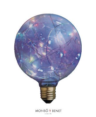 BOMBILLA LED GLOBO GUIRNALDA ARROZ RGB 95mm. GG960R E27