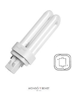 BOMBILLA FLUORESCENTE PL SYLVANI.18W G24D2 4K