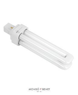 BOMBILLA FLUORESCENTE 2T 18W G24D2 2700K SUSTITUIDA POR LED