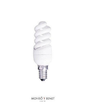 BOMBILLA FLUORESCENTE ESPIRAL 230- 8W E14 4K