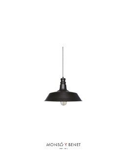 LÁMPARA DE TECHO DE METAL COLOR NEGRO LA-245