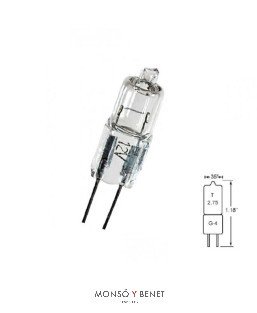BOMBILLA HALOGENA BIPIN 6V 20W G4