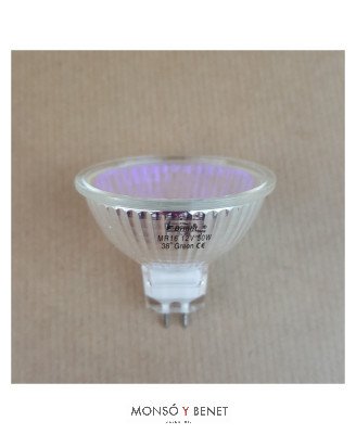 BOMBILLA DICRO VERDE ECO.12-50W G5.