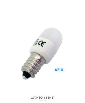 BOMBILLA LED TUBULAR AZUL 220V E14