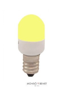 BOMBILLA LED TUBULAR AMARILLO 220V E14