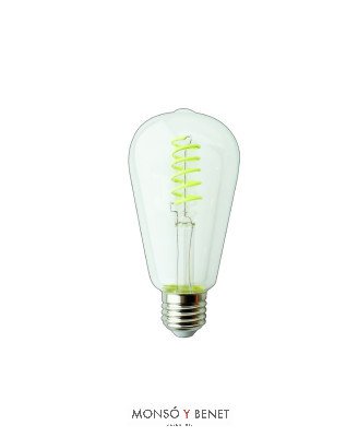 BOMBILLA LED.ST64 RUSTIK EDISON 04RRVE E27 RIZO VERDE