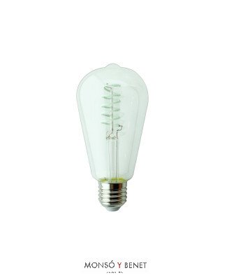 BOMBILLA LED.ST64 RUSTIK EDISON 04RRAZ E27 RIZO AZUL
