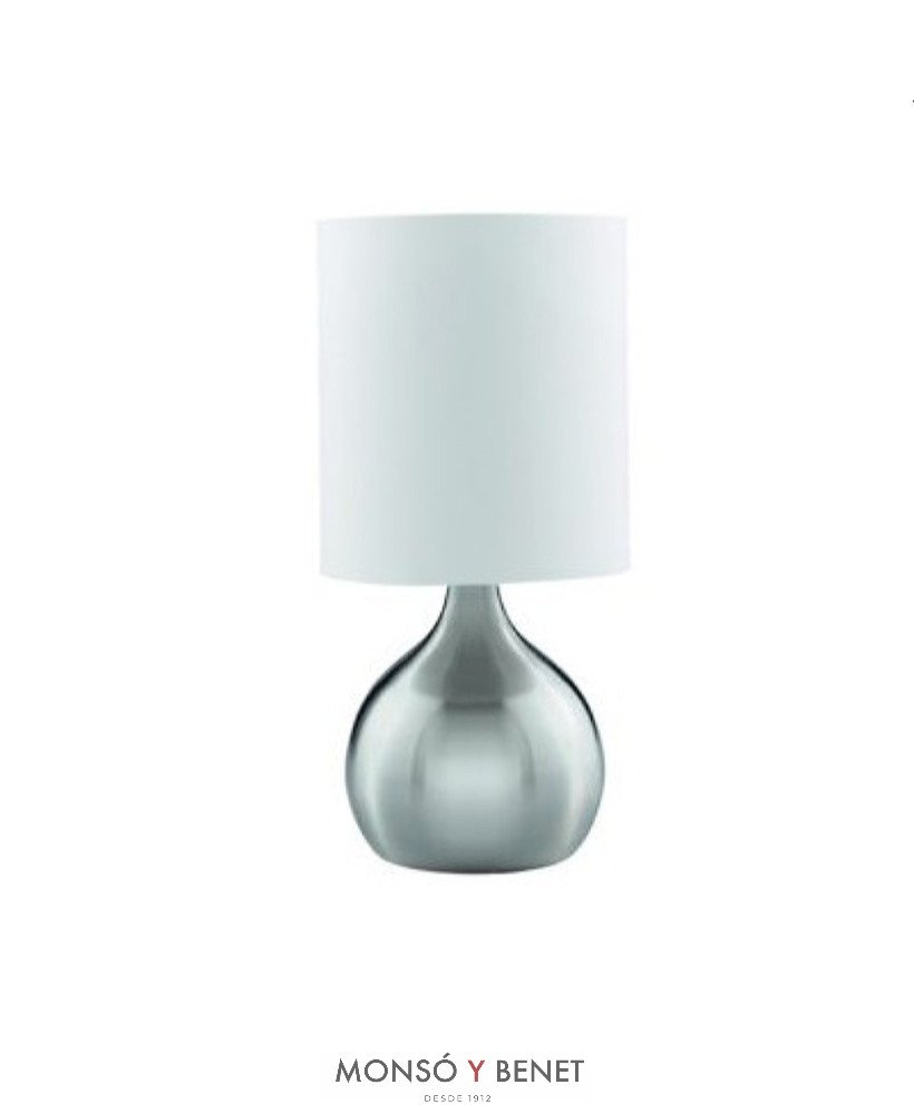 LAMPARA SOBREMESA E-3923-S NIQUEL MATE