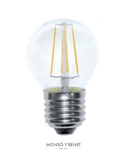 BOMBILLA LED ESFERICA CALIDO 04ELNC E27 2K