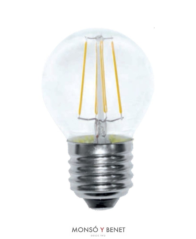 BOMBILLA LED ESFERICA CALIDO 04ELNC E27 2K