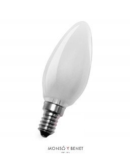 BOMBILLA VELA LISA MI.230V 60W E14
