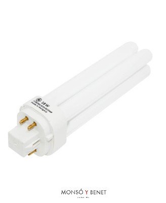 BOMBILLA FLUORESCENTE 2TUB.MARCA 18W G24Q2 3K