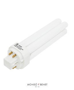 BOMBILLA FLUORESCENTE 2TUB.MARCA 18W G24Q2 2K