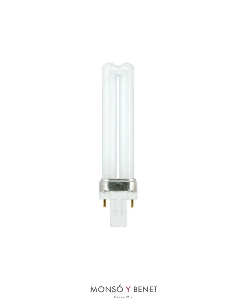 BOMBILLA FLUORESCENTE PL 9W G23 3000K SUSTITUIDA POR LED