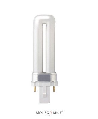 BOMBILLA FLUORESCENTE TIP.PL 7W G23 3000K SUSTITUIDA POR LED