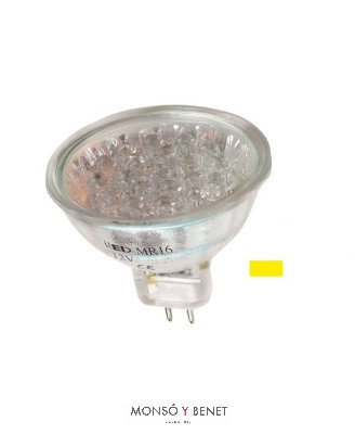 BOMBILLA LED DICROICA 50mm. ECO.12V 020DAB AMARILLA