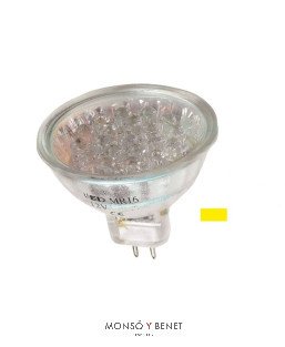 BOMBILLA LED DICROICA 50mm. ECO.12V 020DAB AMARILLA