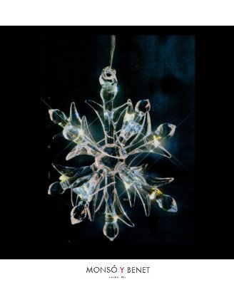 COLGANTE ESCARCHA LED 23239-E TRANSPARENTE