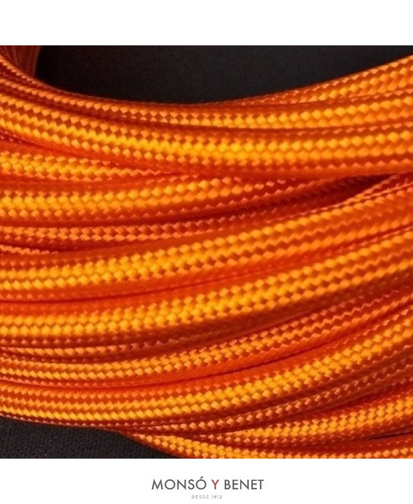 ROLLO 100M.TEXTIL 2X0.75 NARANJA 42