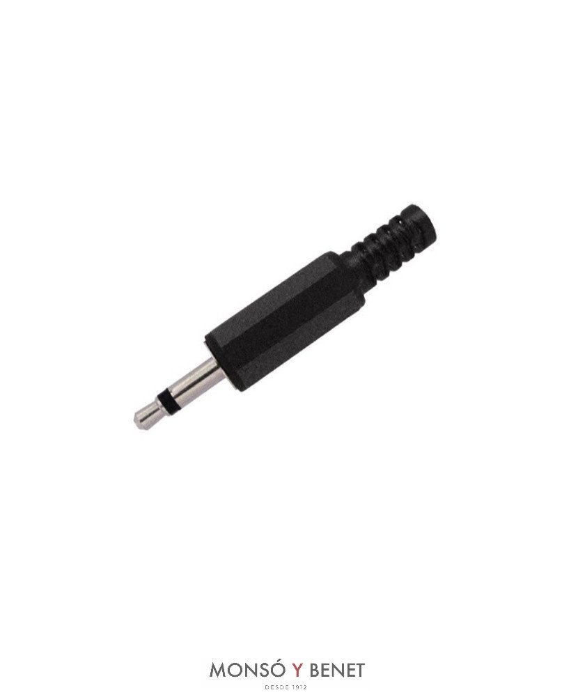 JACK MONO MACHO 3.5mm. No. 9701 NEGRO