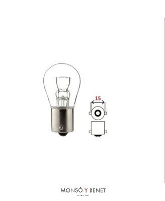 BOMBILLA 6V 15W BA15S RECAMBIO PARA FLEXO LAMPETTE