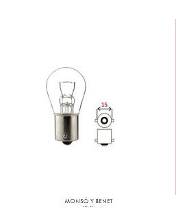 BOMBILLA 6V 15W BA15S RECAMBIO PARA FLEXO LAMPETTE