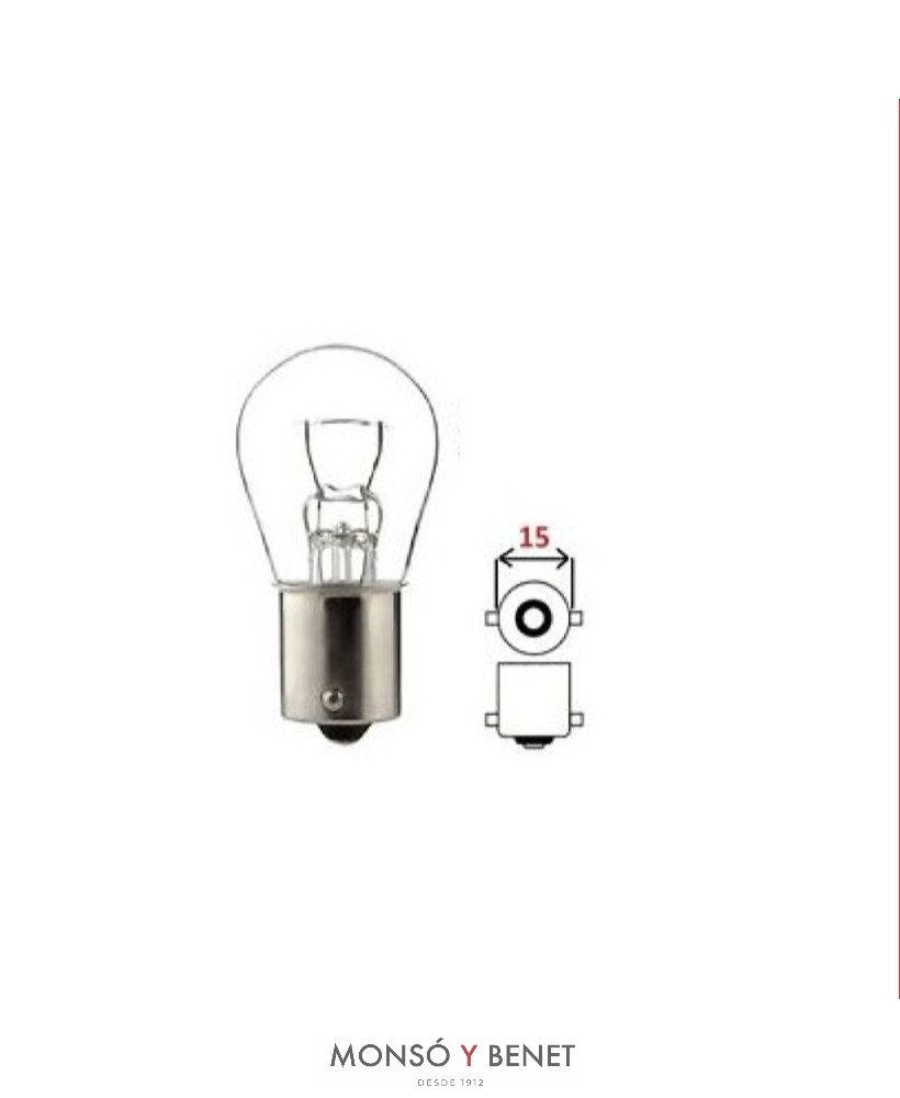 BOMBILLA 6V 15W BA15S RECAMBIO PARA FLEXO LAMPETTE