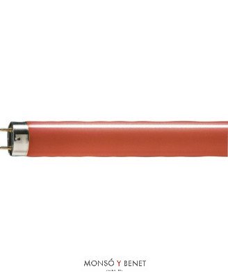 TUBO FLUORESCENTE COLOR ROJO 1A. MARCA 58W G13